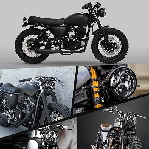 Miniatura 7 de LEDUR DOT - Faro delantero redondo de 7 pulgadas para motocicleta, haz sellado HiLo y 6000K3500K con faro y carcasa de aluminio para motocicleta