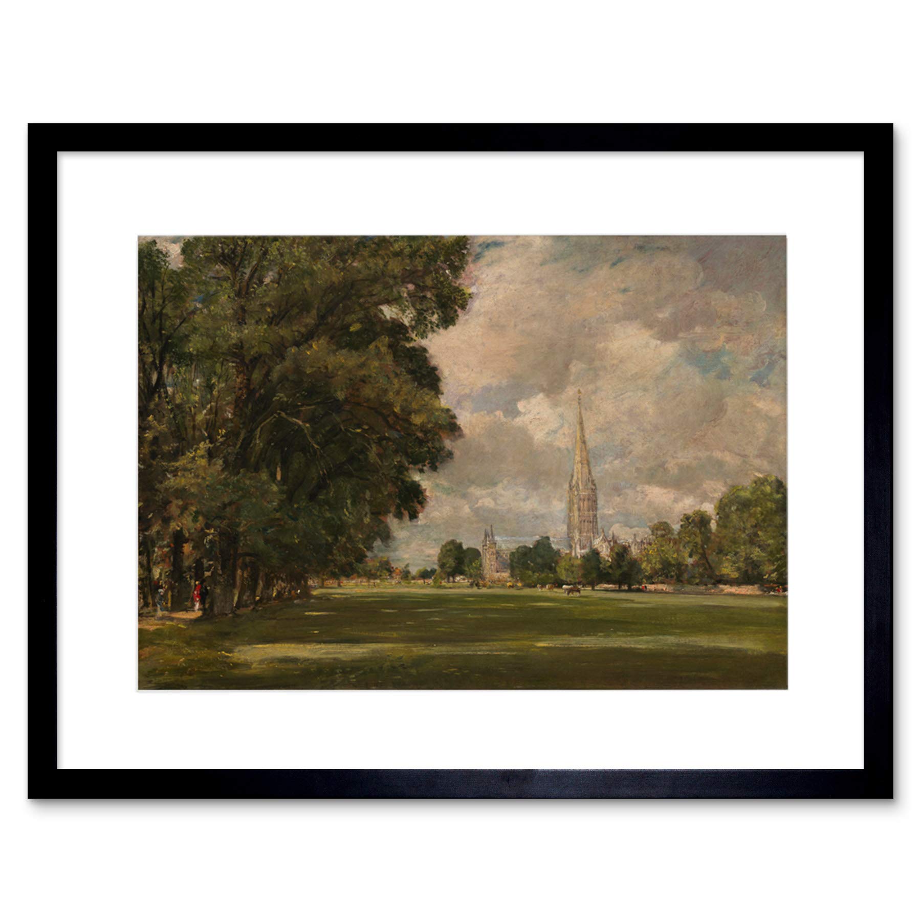 Wee Blue Coo JOHN CONSTABLE BRITISH SALISBURY CATHEDRAL LOWER MARSH CLOSE ART PRINT B12X5303