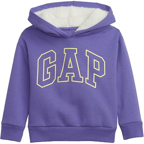 GAP baby-girls Logo Sherpa Hoodie Hooded SweatshirtHooded Sweatshirt