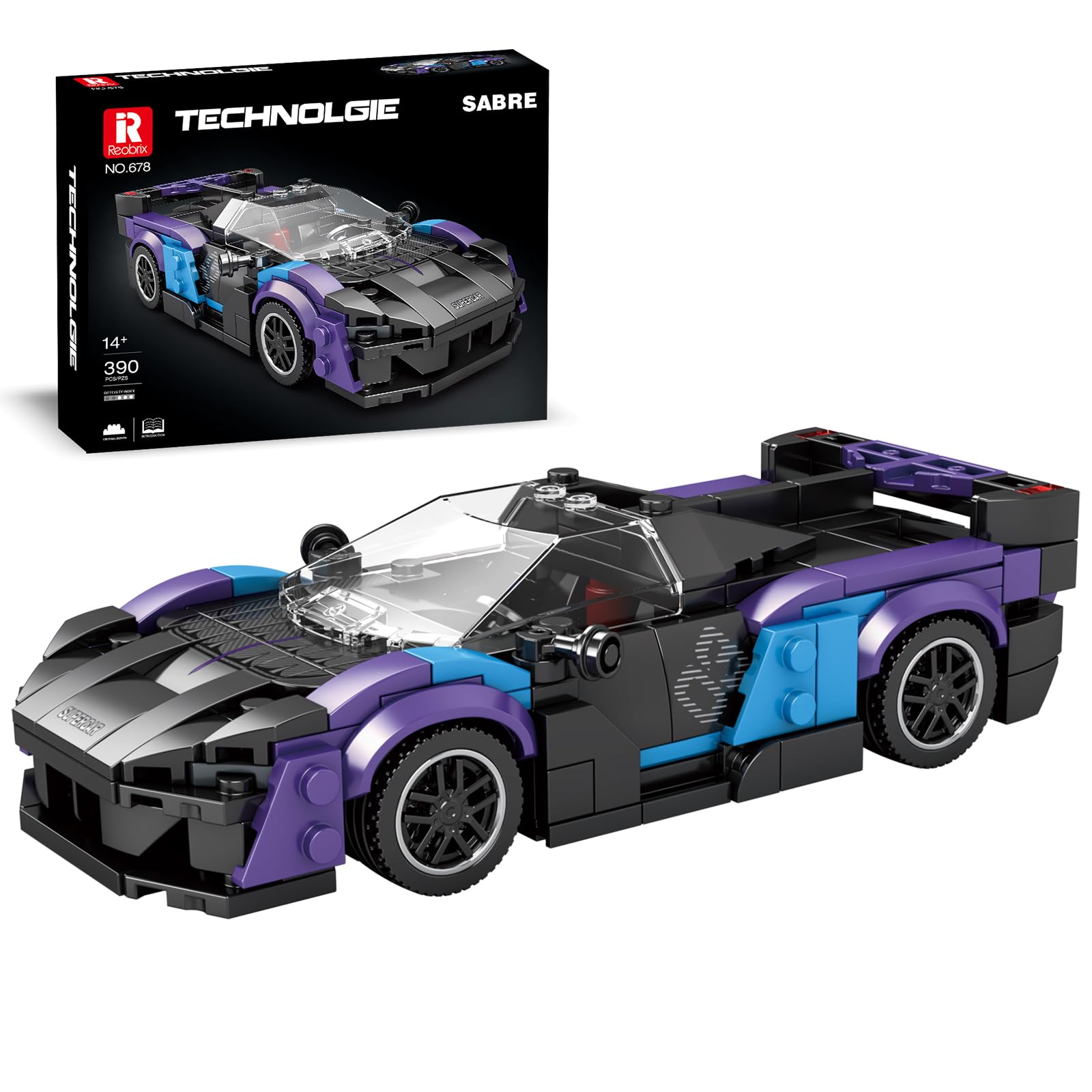 Reobrix Technik 678 Toy Car Building Block Model : Amazon.co