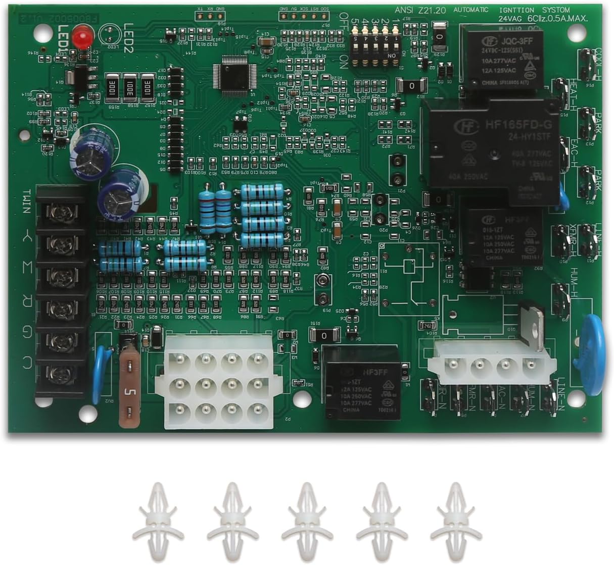50A65-475 Furnace Control Circuit Board Fit for Trane for White-Rodgers and American Standard furnaces Replaces 50A65-474, 50A65-476, CNT05164, D341213P01 50A65-5165 HSI Ignition Control Board