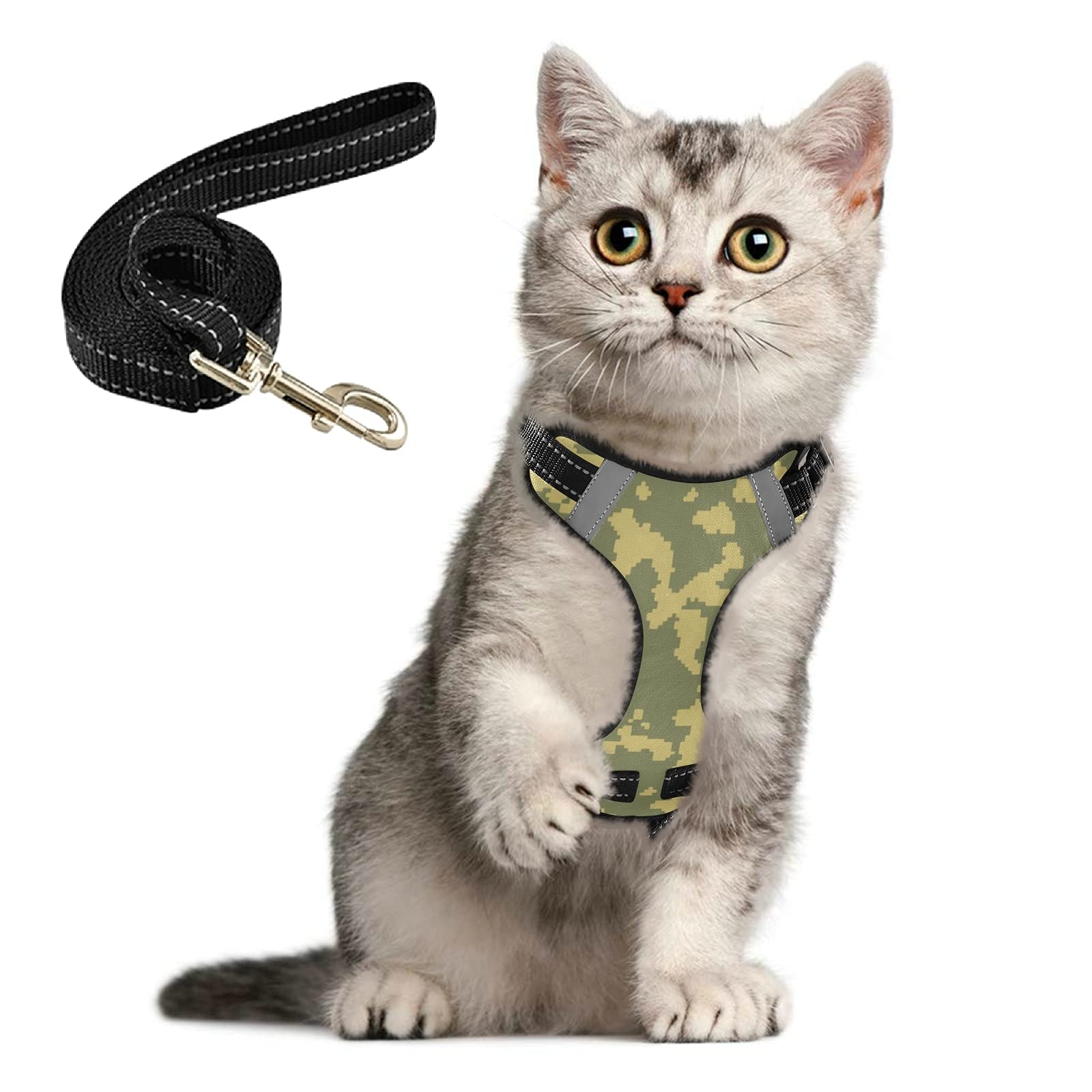 cat harness green