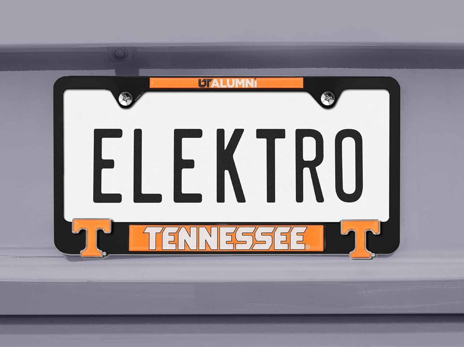 Elektroplate Officially Licensed – University of Tennessee Alumni Black Metal License Plate Frame with 3D Logos affixed | Premium Metal Car Tag Holder | Weather-Proof Automotive Accessory