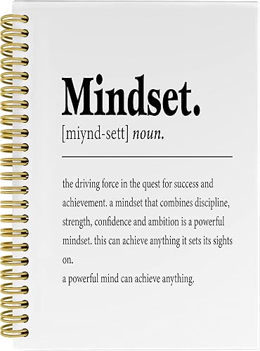 Knibeo Cuaderno de tapa dura con frase inspiradora de 5.5 x 8.3 pulgadas, con rayas universitarias para notas de trabajo, regalos motivacionales Knibeo Cuaderno de tapa dura con frase inspiradora de 5.5 x 8.3 pulgadas, con rayas universitarias para notas de trabajo, regalos motivacionales