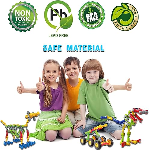 Miniatura 5 de Stem Building Toys for 3 4 5 6 7 8 Year Old Boys Girls Kids,125 Pieces Building Blocks Educational Learning Toys with Large Storage Box,Ideal