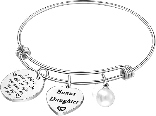 Nimteve Daughter Gifts from Mom I Didnt Give You The Gift of Life Life Gave Me The Gift of You Bonus Daughter Gifts