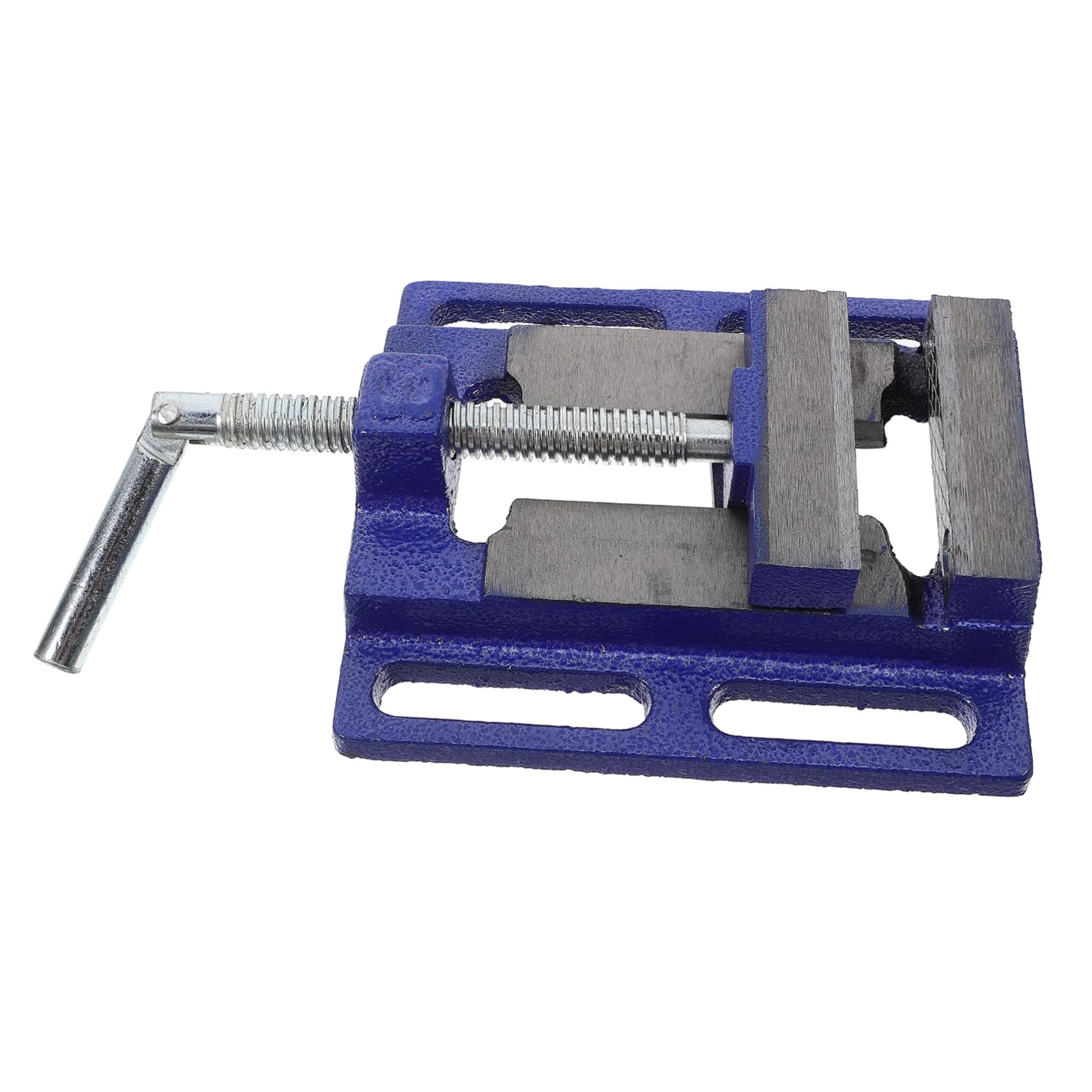 MAGICLULU Morsa per Trapano da Banco in Acciaio, Ganasce 77mm, Apertura 80mm, Presa Sicura per Tavoli da Falegnameria e Officina
