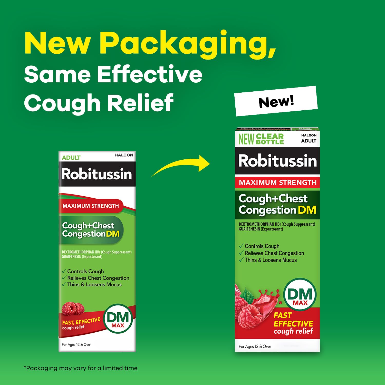 Robitussin DM Maximum Strength Cough Medicine, Raspberry, 4 fl oz — Amazon image 2