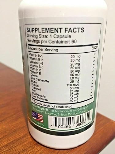 Miniatura 3 de PACK DE 2 Capilar Plus (60 cápsulas) Sistema Anti-Andrógeno Con Crecimiento Del Cabello De BiotinaCaida Cabello