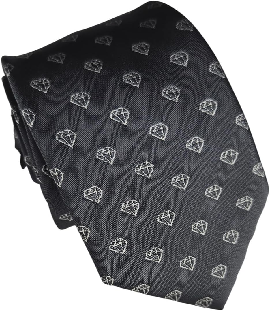 Maker V Jeweler Necktie - Diamonds tie - Gemstone Neckties - Metalsmith Neckties