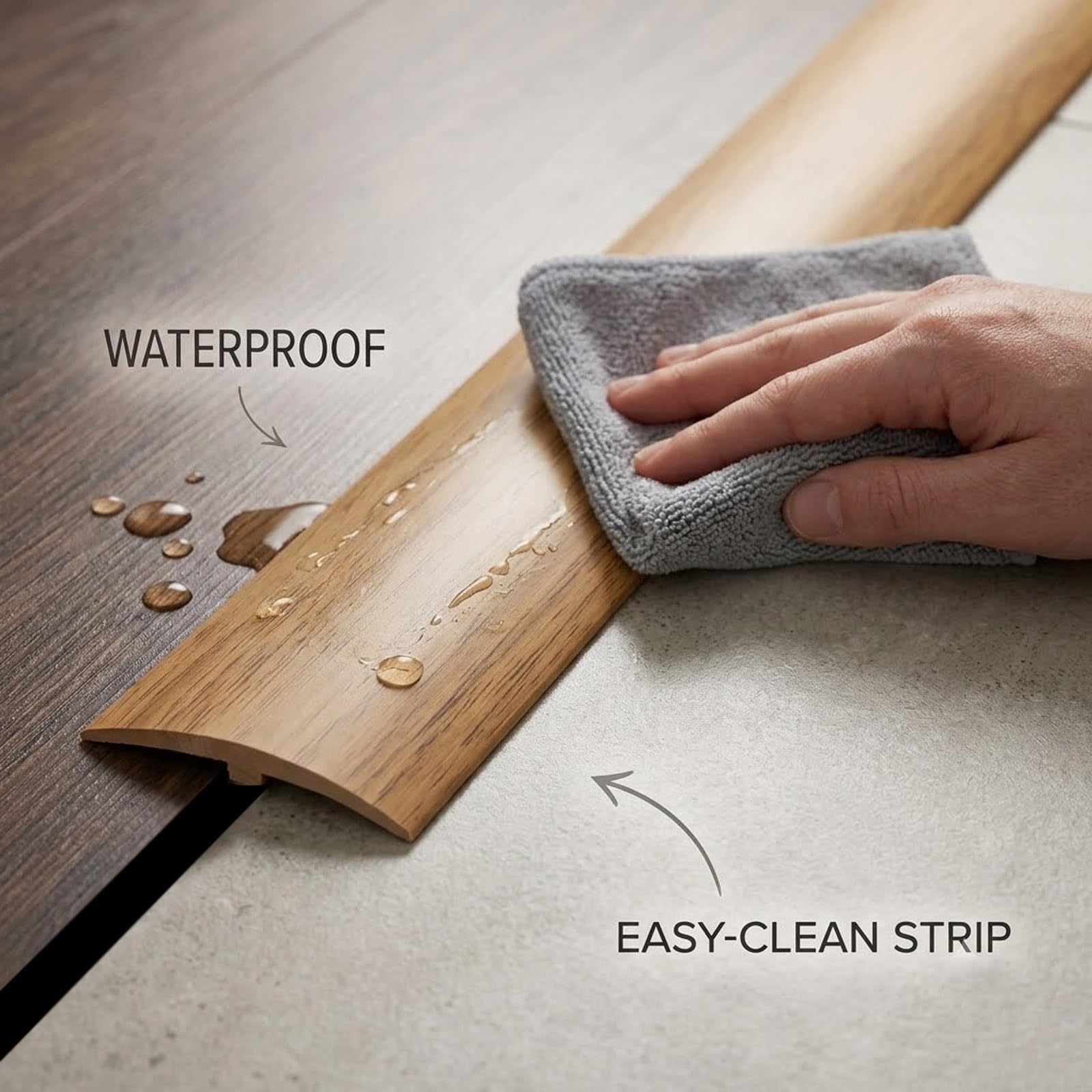 5cm Perfil de Transición para Suelo Para Puertas, Perfil en T 1-10m, Tiras de Umbral para Puertas Autoadhesivas PVC para Transiciones Entre Baldosas Suelos de Madera(Maple Wood Grain,5cmx700cm)