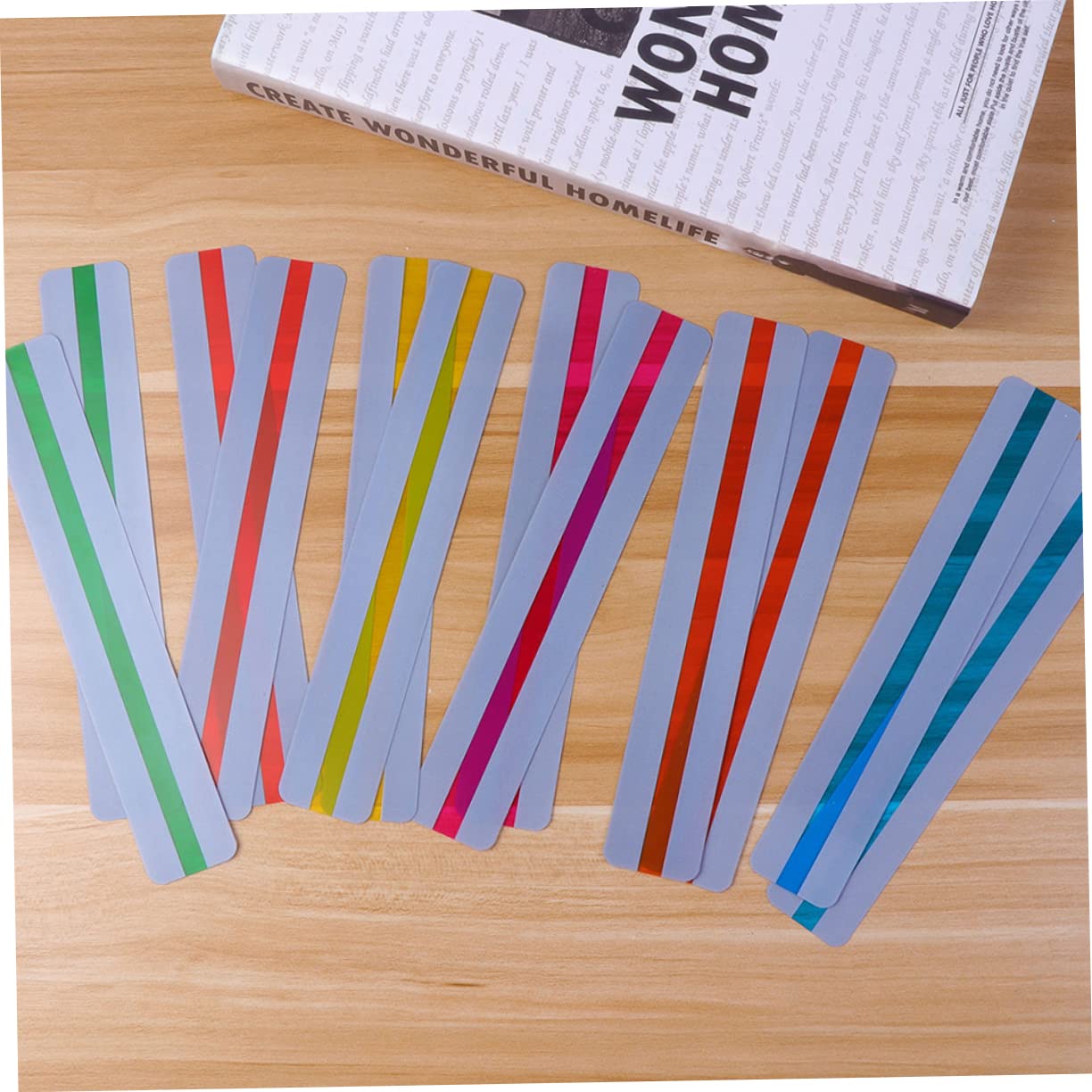 64pièces Marque-pages Pvc Transparent Marque-pages Étanches Et Décoratifs Pour Couleurs Disponibles