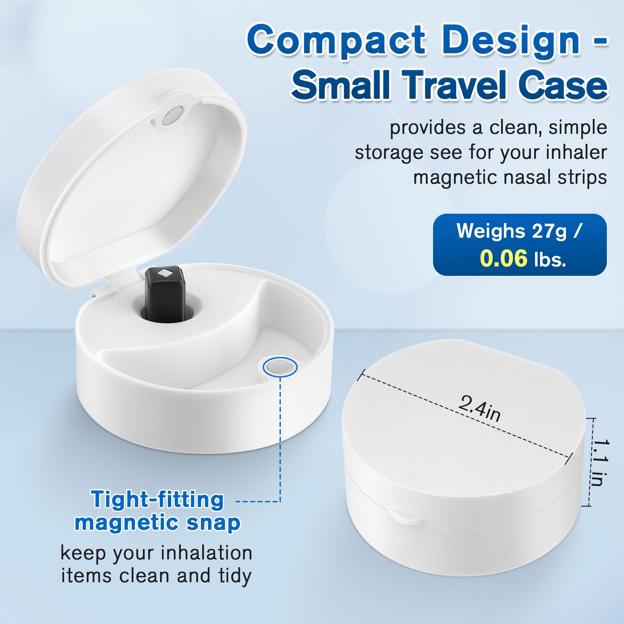 2 PCS Small Travel Case for Magnetic Nose Strip,Magnetic Refill Applicator — Amazon image 2