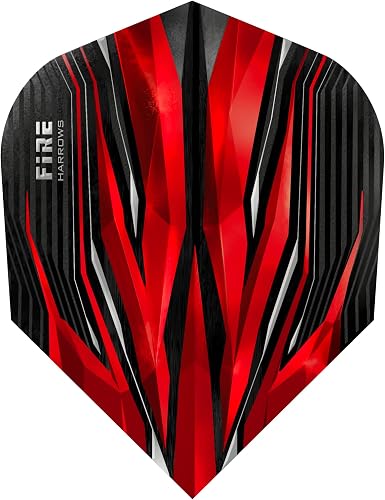 Harrows Fire 1100 Dart Flights, Red