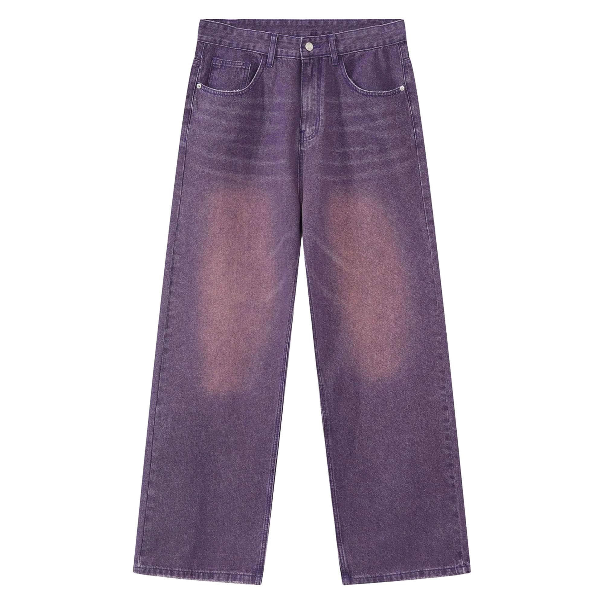 Mens Vintage Baggy Jeans Gamba Larga Skater Casual Denim Pantaloni per Gli Uomini Rilassati Jeans Classici Regolari