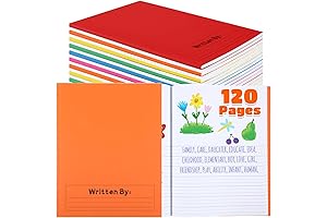Henoyso 12Pcs 120 Pages Primary Composition Notebooks