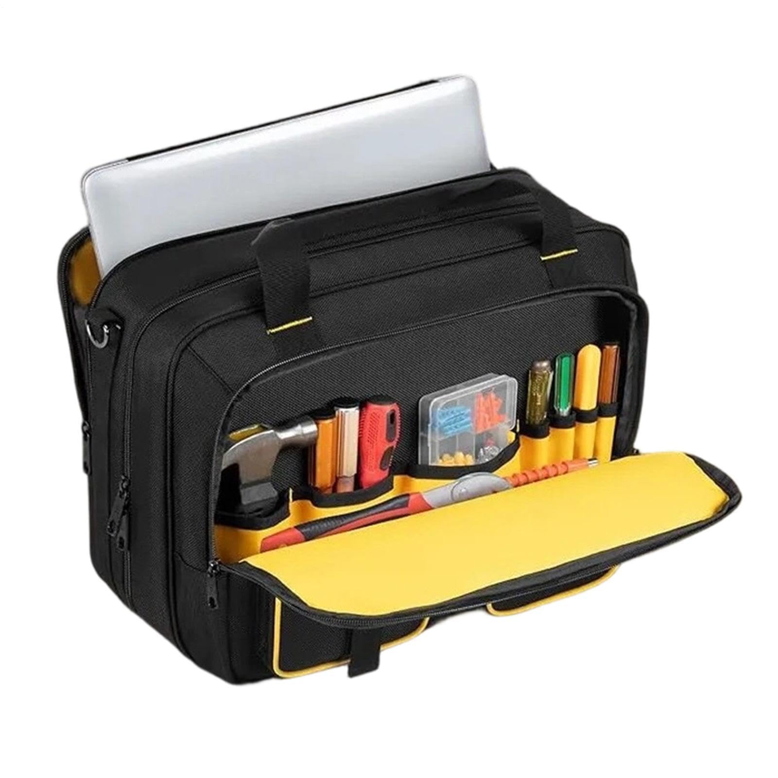Borsa Portautensili per Elettricista Borsello Portautensili Idraulico Con | Borsa Porta Attrezzi per Carpentieri Elettricisti Ingegneri Garage Costruzione Riparazioni Domestiche Fai d