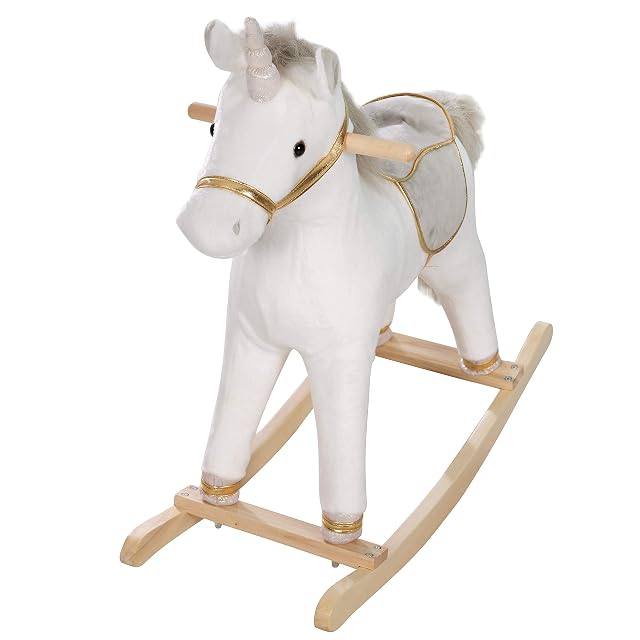 roba kids 460120 - Rocking unicornio grande, unisex, blanco