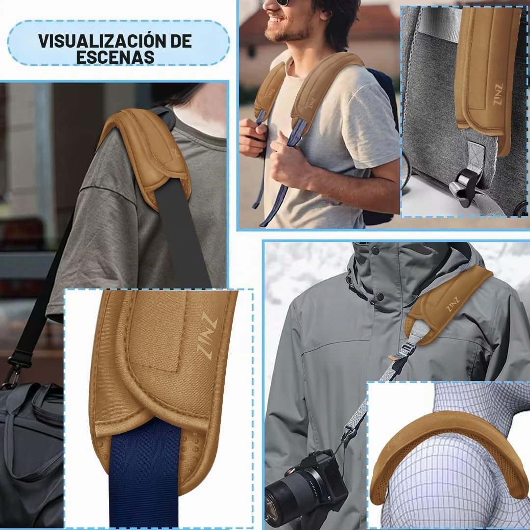 ZINZ 2P Almohadilla Universal Gruesa para Correa de Bolso