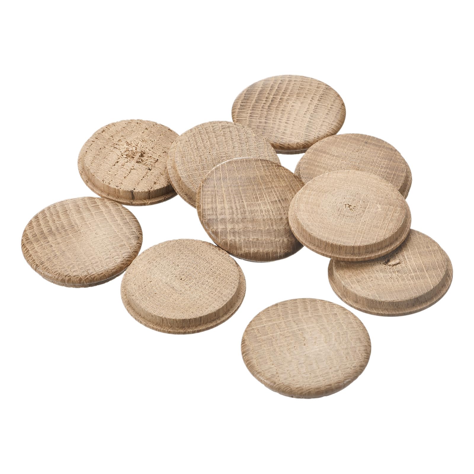 Bouchon en bois de chêne rouge décoratif haut de gamme 45 x 40 mm pour finition d'ébénisterie