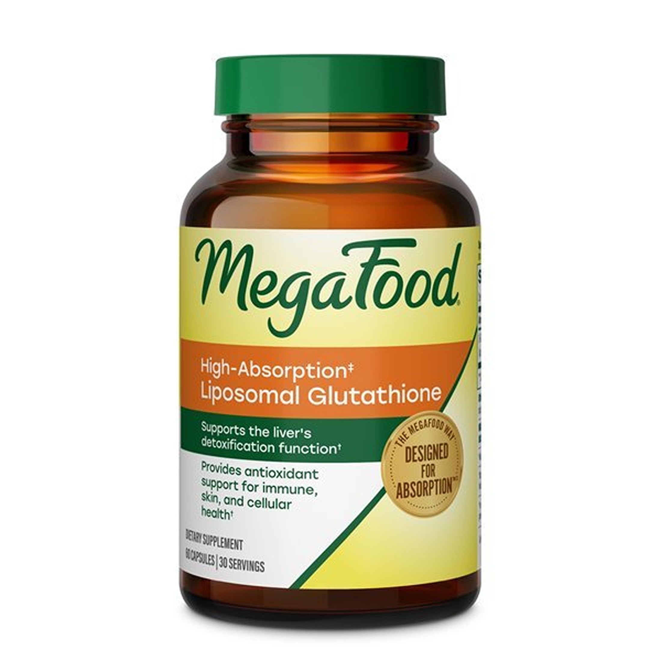 MegaFood High Absorption Liposomal Glutathione Supplement, 60 Capsules