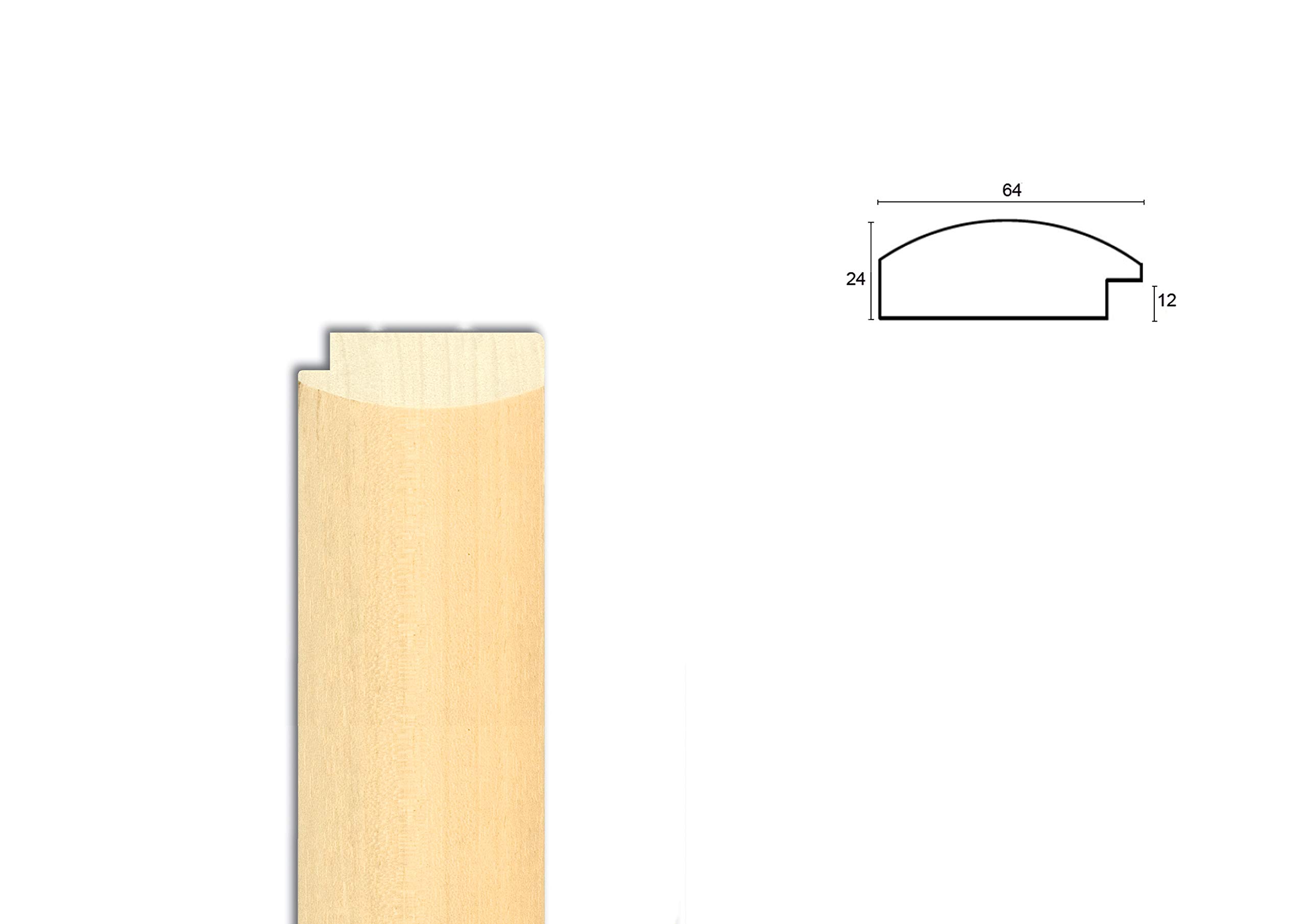Wallazz Cornice Portafoto in Legno Pregiato Grezzo Certificato FSC® - Made in Italy - Vetro Sintetico Infrangibile Crilex - Design Italiano e Qualità Artigianale, 50x60cm Naturale