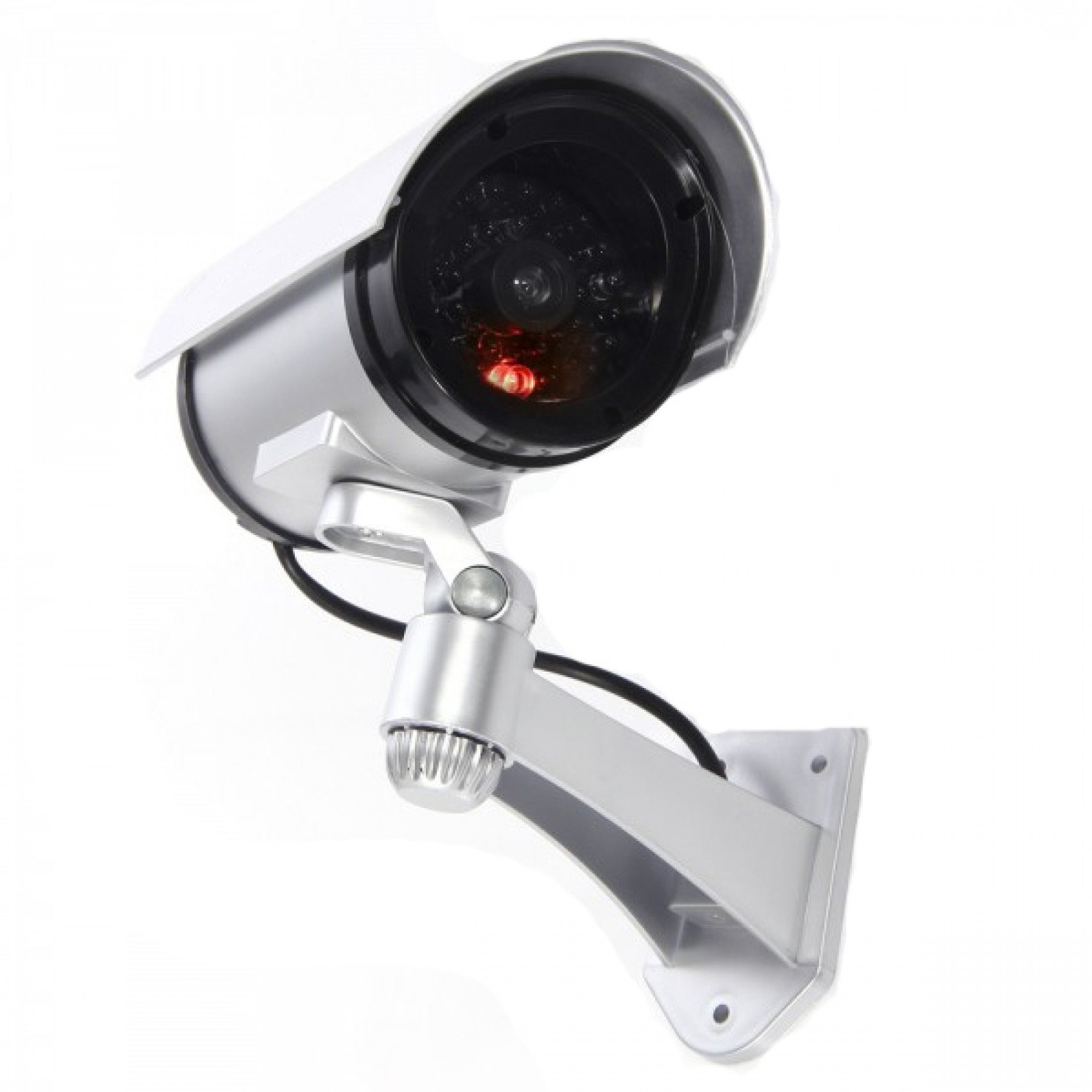 tempo di saldi 2 cámaras de vigilancia Falsas de Exterior con luz LED Intermitente infrarroja
