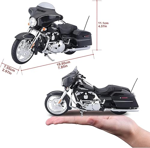 Miniatura 6 de Maisto 2015 Harley Davidson Street Glide modelo a escala 112 de motocicleta color negro