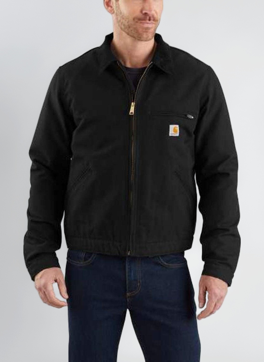 Carhartt Men's Relaxed Fit Duck Blanket Lined Detroit Jacket