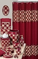 Vista 6 de Popular Bath Caja de pañuelos, colección Vlegant Rosa, Borgoña/Oro