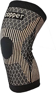 Copper Knee Braces for Knee Pain Men and Women, Copper Compression Knee Sleeves for Knee Pain, Arthritis, ACL, Knee Support for Sport, Working, Running, Workout, Tennis, Cycling