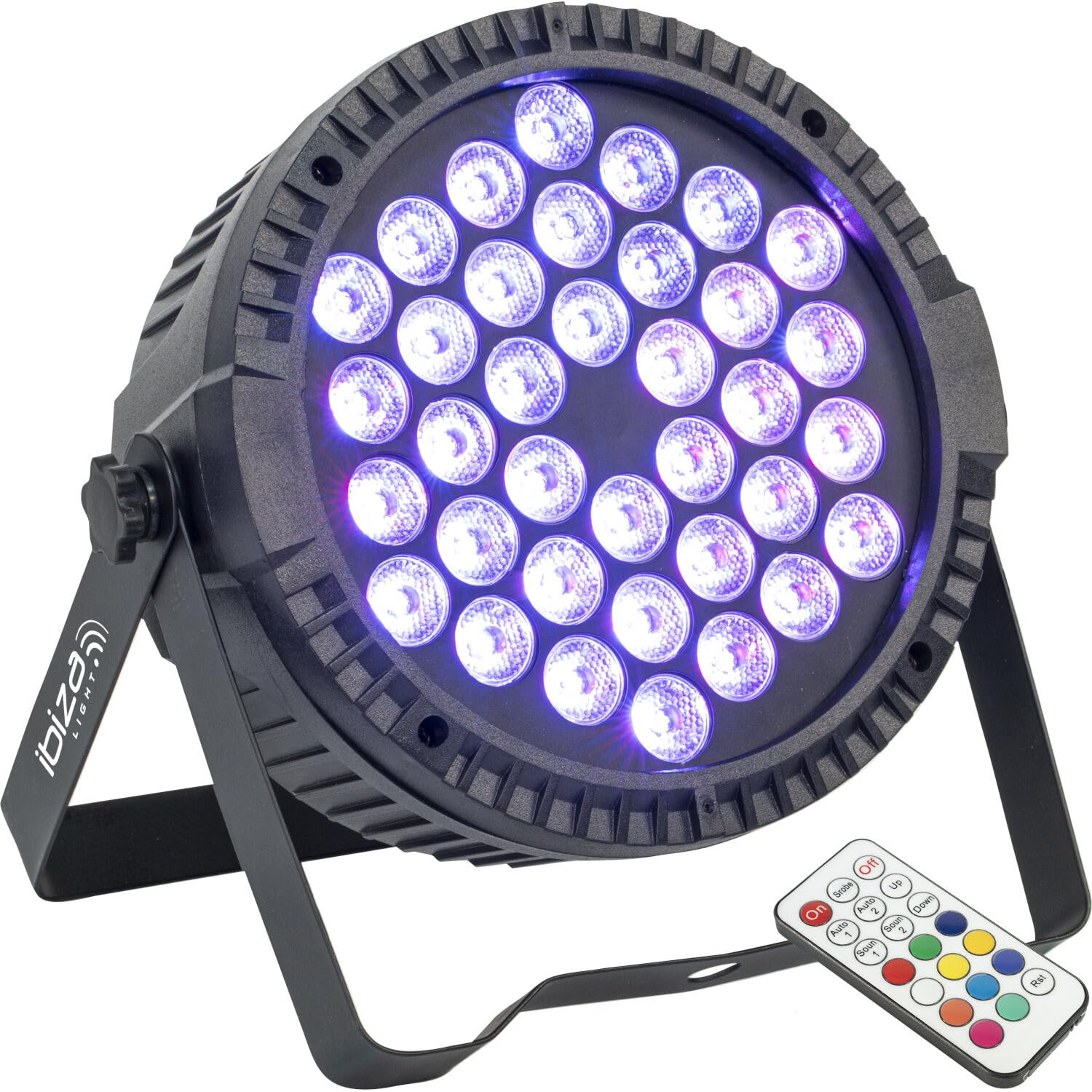 Ibiza - Projecteur Par Extra Plat 36 LED RGB 1W THINPAR-36X1W-RGB