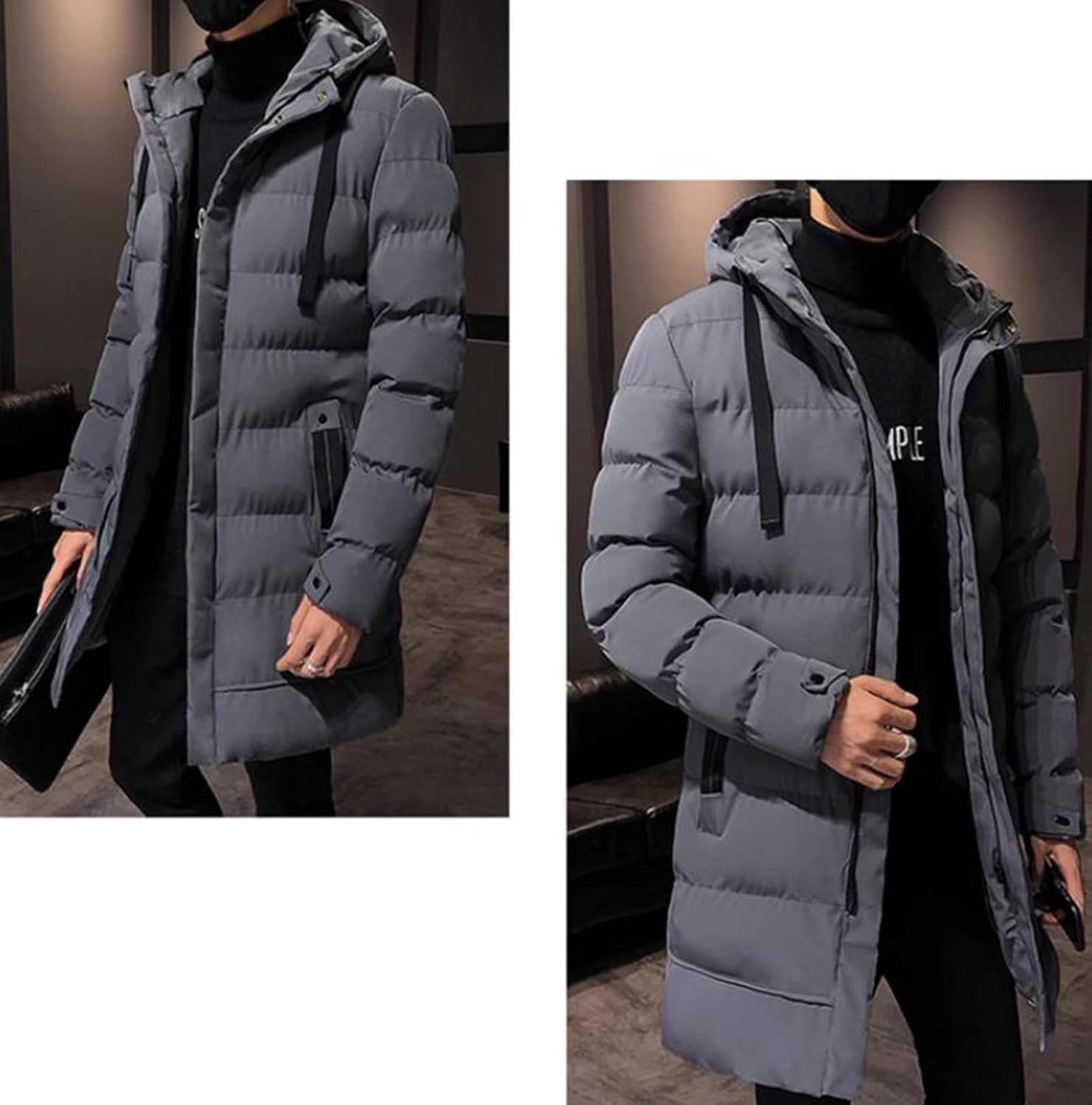 [MMTYRM] ダウンジャケット ロング メンズ ダウンコート 秋冬 防風 ブルゾン 長袖 大きいサイズ 中綿ジャケット ゆったり