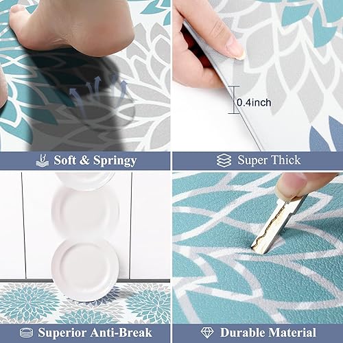 Miniatura 89 de HEBE Kitchen Mat 20"x71" Anti Fatigue Floor Mat Runner Non Slip Kitchen Mats for Floor Waterproof Kitchen Rugs and Mats Ergonomic Cushioned Comfort