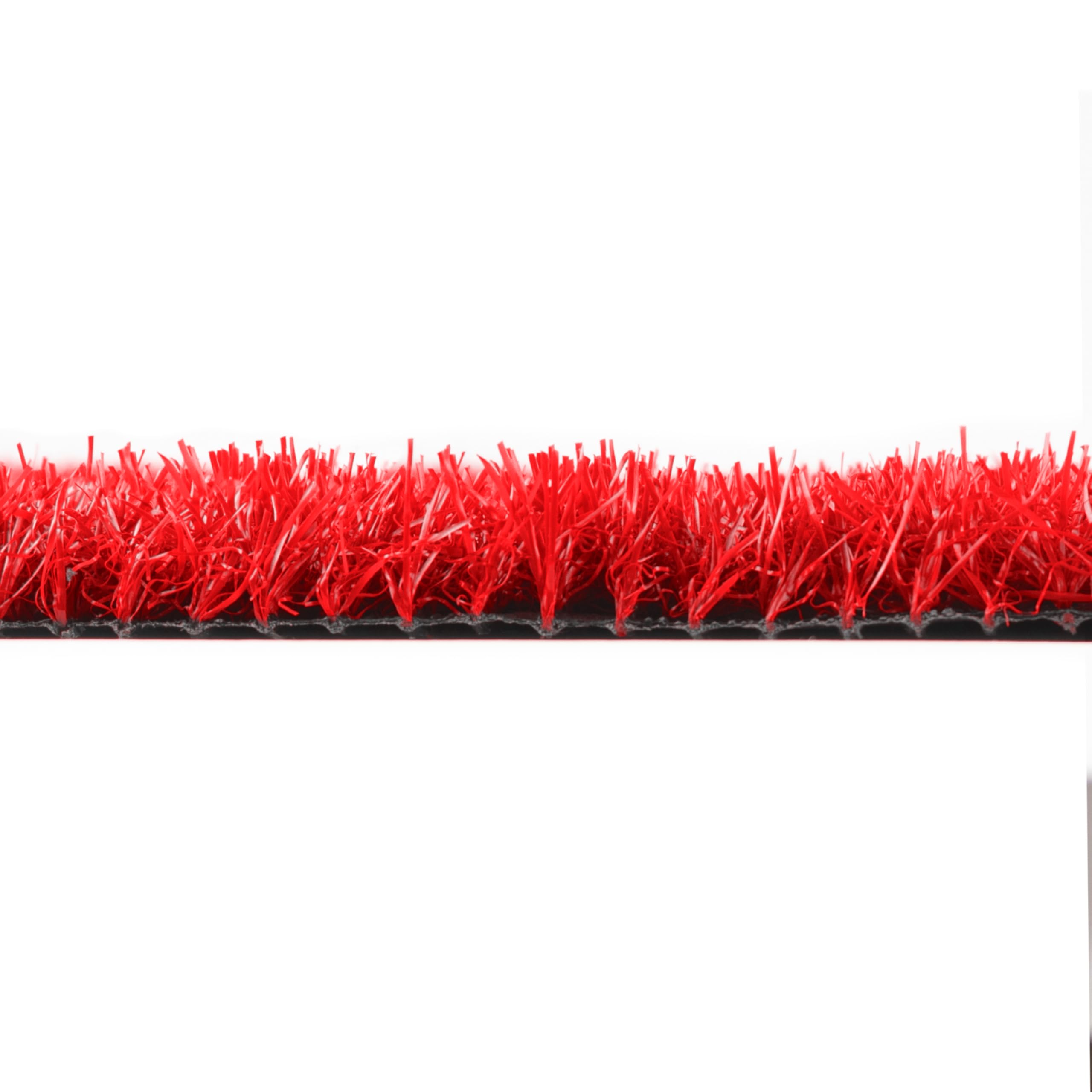 Primaflor Kunstrasen Expo B1 | 200x50 CM | Rot | 22 mm | B1 Kunstrasen für Messe und Event | wasserdurchlässig | UV-stabil | weiche Oberfläche | künstlicher Rasen als Messe-teppich-boden