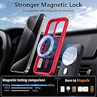 Vista 631 de MOCCA - Funda magnética resistente para iPhone XR de 6.1 pulgadas, compatible con MagSafe, funda con protección contra caídas de grado militar