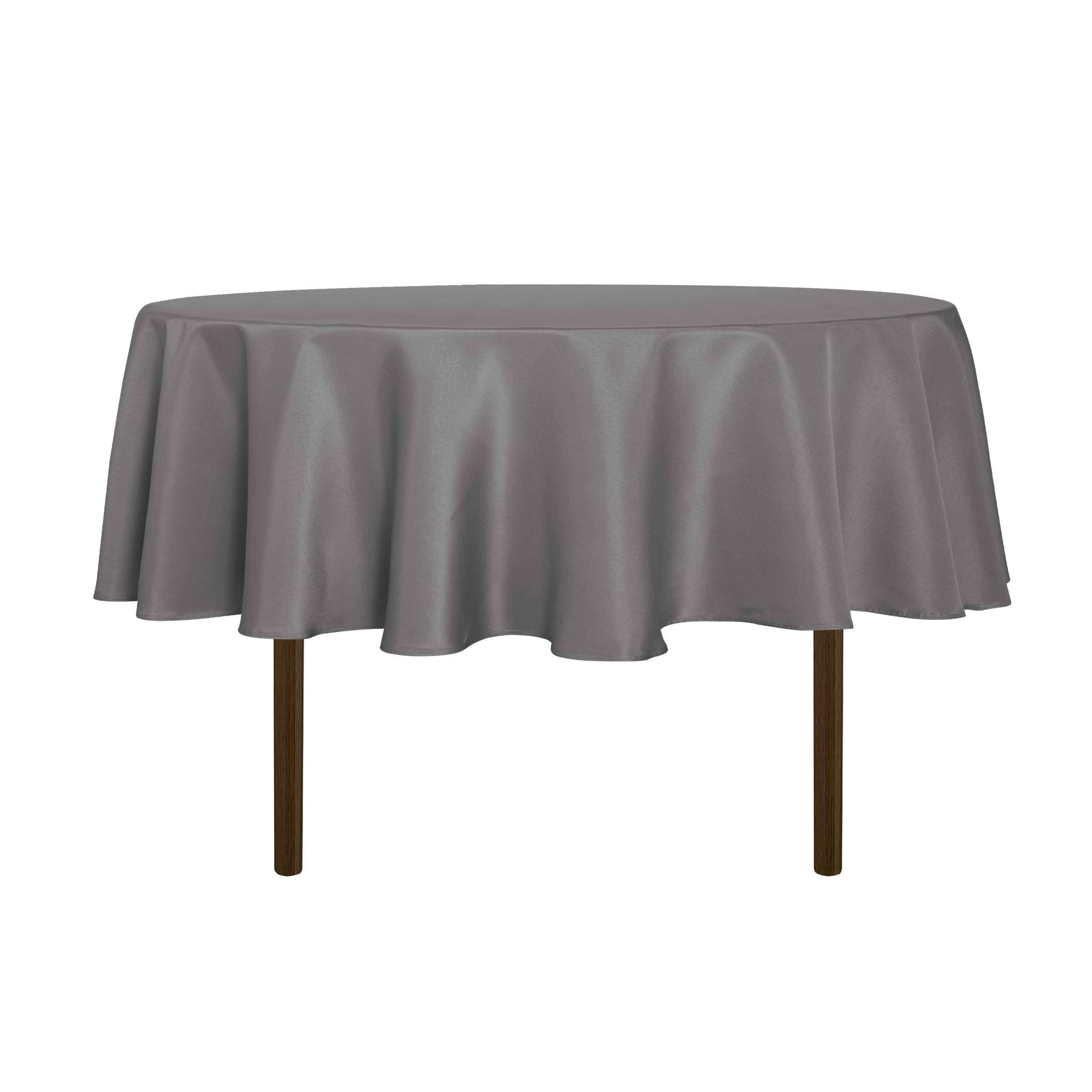 sancua Round Tablecloth - 60 Inch - Water Resistant Spill Proof Washable Polyester Table Cloth Decorative Fabric Table Cover for Dining, Buffet