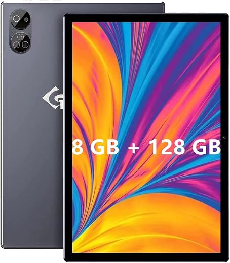 JXCNSNW 10.1" Android Tablet, 4G LTE Dual SIM, 8GB RAM 128GB Storage, Supports 1TB Micro Card, 1920 1200 Full HD IPS Touch...