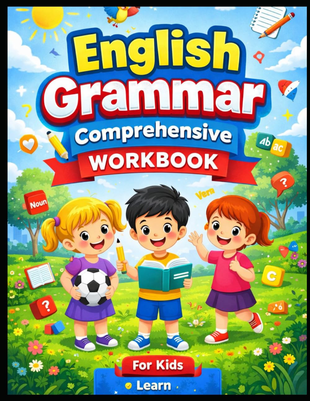 English Grammar: A Comprehensive Workbook for Kids to Learn with Practice, Activities, Writing & Grammar Charts