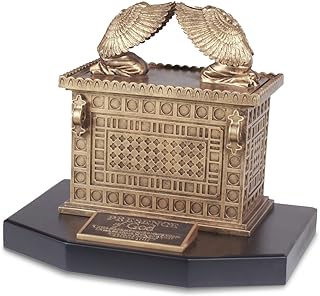 Lighthouse Christian Products Ark of The Covenant Antique Gold Tone 14 x 12 Hand-Cast Resin Mounted Sculpture