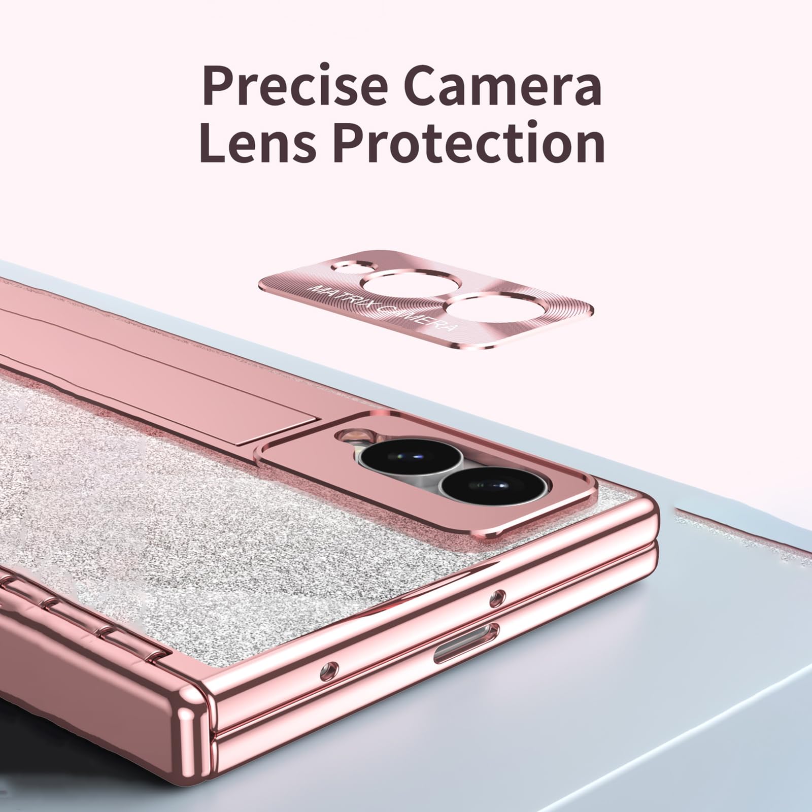 Błyszczące etui do Samsung Galaxy Z Fold 8, luksusowa galwanizacja