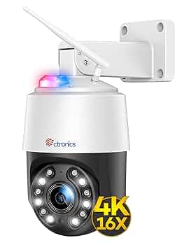 高性能　動作確認済み　Ctronics 4k 防犯カメラ 屋外 10倍ズーム Amazon.co.jp: Ctronics 4k 防犯カメラ 屋外 10倍ハイブリッド