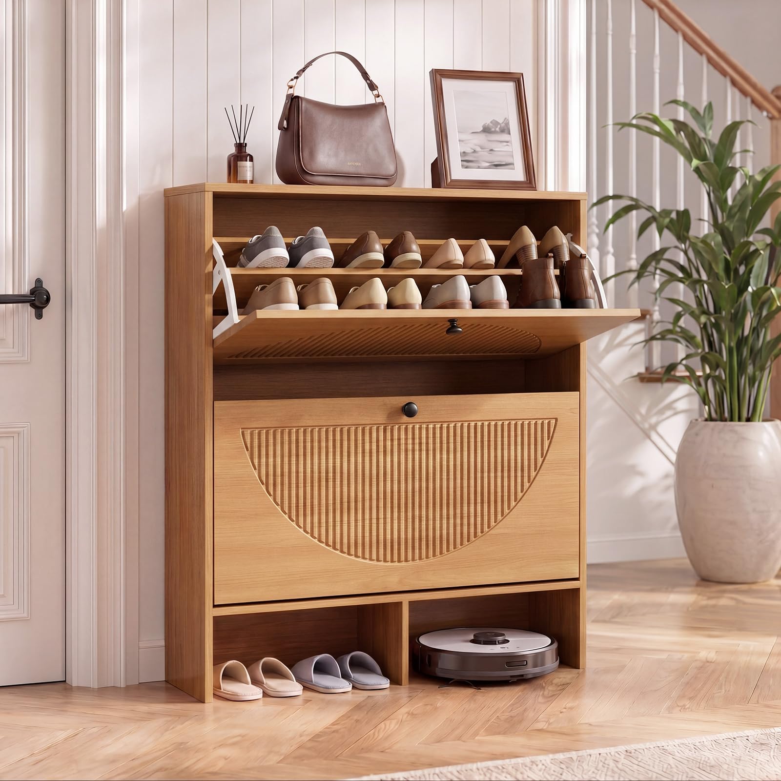 GRUSIGN 2-Drawer Fluted