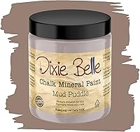Vista 257 de Dixie Belle Paint Company - Pintura con acabado de tiza para muebles, color blanco lino (Drop Cloth), 8 fl oz, pintura mineral color blanco lino mate