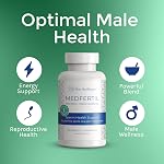 MedFertil for Men, Natural Supplement with Vitamin B 12, Folic Acid, L Carnitine, Zinc, Vitamin E, Natural Male Prenatal Vitamin, 90 Tablets (3 Month Supply) - Elan Healthcare