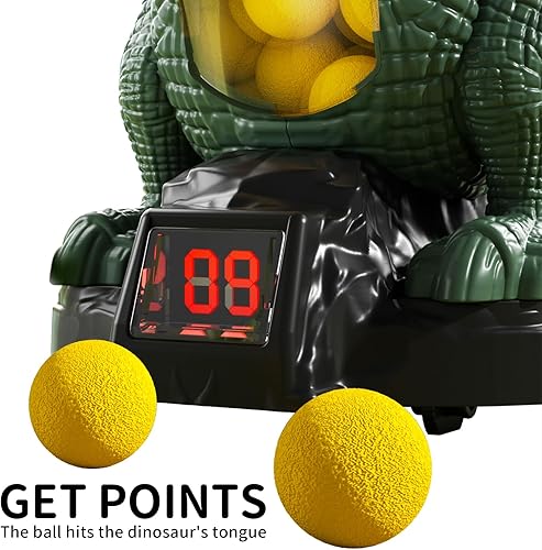 Miniatura 6 de BABY HOME Babyhome - Juguetes de disparo de dinosaurios movibles para niños de 3, 4, 5, 6, 7 años, juego de disparos de tiranosaurio con rociador de