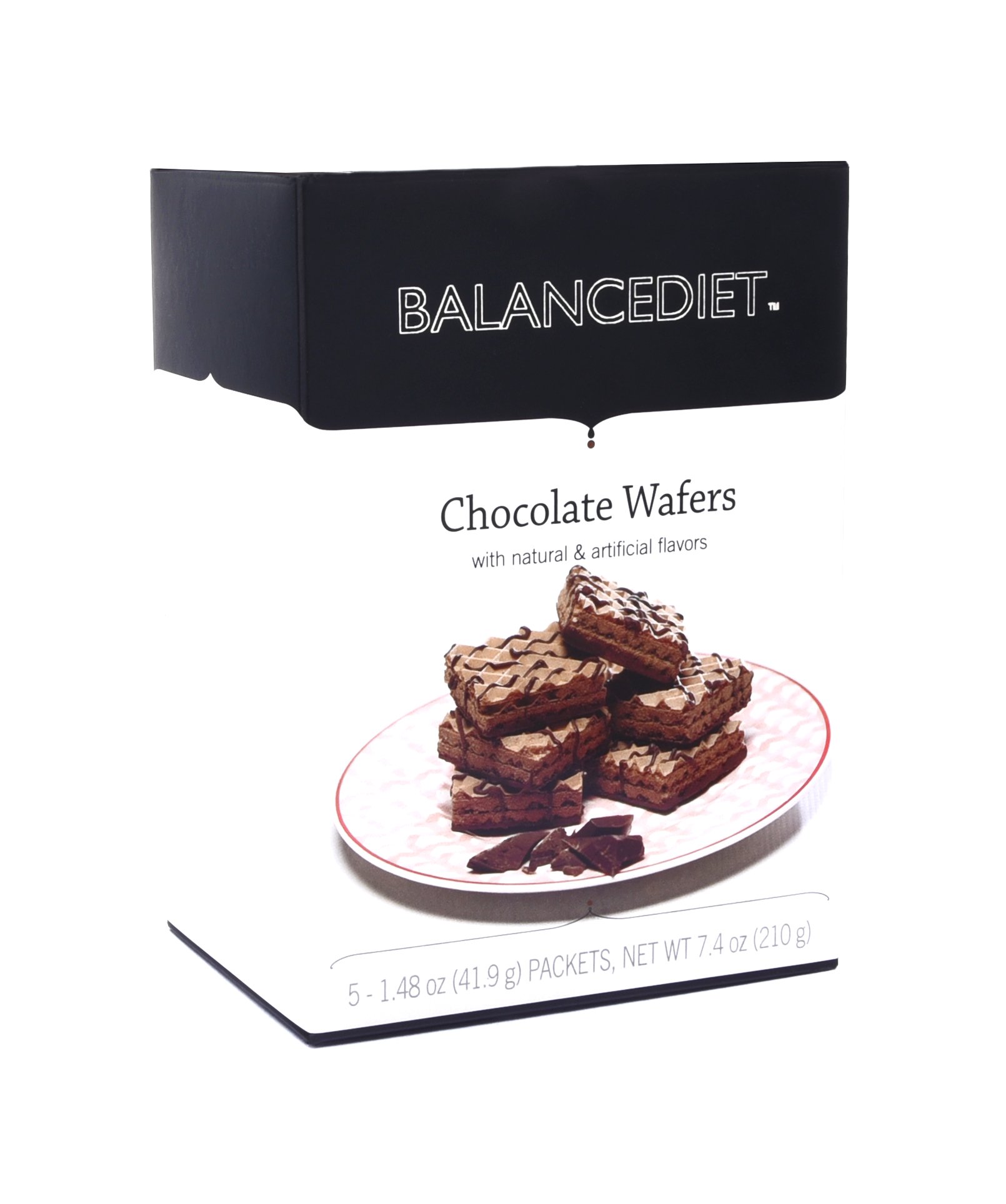 BalanceDiet | High Protein Chocolate Wafers | Healthy Snack or Dessert | 5 Pack