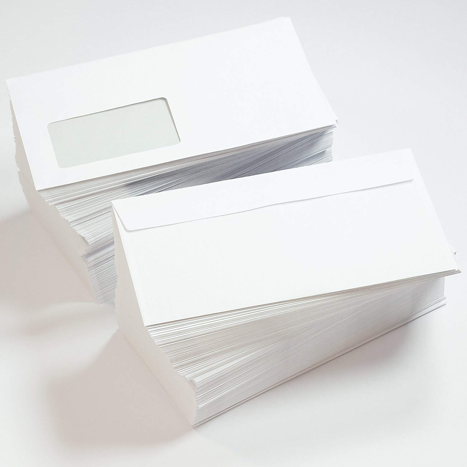 PREMIUM 1.000 Briefumschläge DIN lang mit Fenster, kein Austrocknen durch Abziehstreifen 220 x 110 mm, 80 g/qm