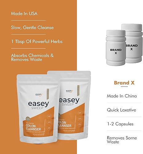 Miniatura 3 de Easey Sweep Colon - Limpieza de 10 días para mujeres y hombres, limpieza intestinal suave, para peso y apoyo digestivo, desintoxicación de hierbas,