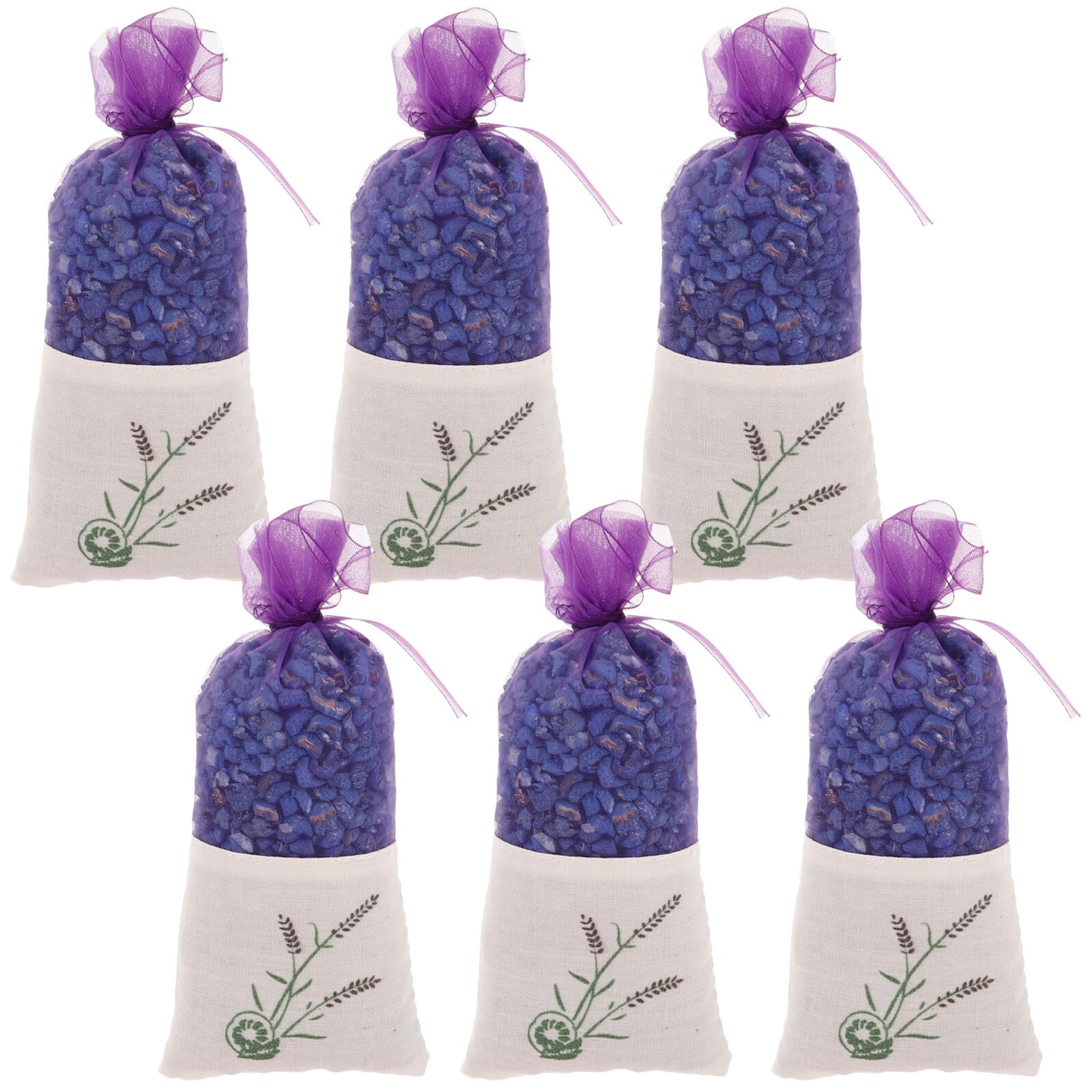 SHINEOFI 6 Stück Duftsäckchen Lavendel mit Aromatherapie Duftpouches aus Nanomineralien für Kleiderschrank Auto und Schublade Natürliches Duftbeutel für Wohnraum und Büro